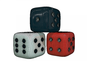 Ludo Game Dices 3D-Modell