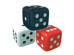 Ludo Game Dices 3D Model