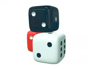Ludo Game Dices 3D Model