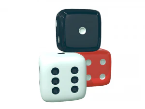 Ludo Game Dices 3D Model