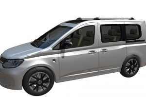 Volkswagen Caddy 2021 Van 3D Model