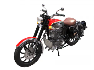 Royal Enfield Classic 350 Red Modelo 3D