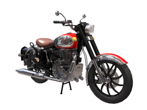 Royal Enfield Classic 350 Red 3D Model