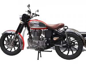 Royal Enfield Classic 350 Red 3D Model