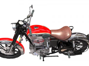 Royal Enfield Classic 350 Red 3D Model