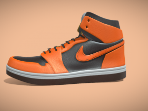Leather Shoes 3D Model