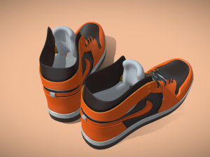 Leather Shoes 3D Model
