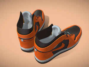 Leather Shoes 3D Model
