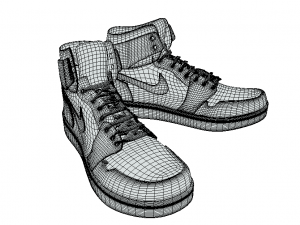 Leather Shoes 3D Model