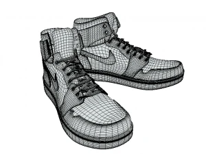 Leather Shoes 3D Model