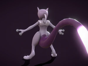 Pokemon Mewtwo Modello 3D