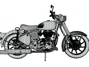 Royal Enfield Classic 350 Motorbike 3D Модель