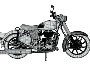Royal Enfield Classic 350 Motorbike 3D Model