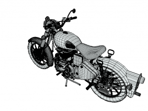 Royal Enfield Classic 350 Motorbike 3D Модель