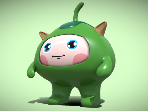 Cartoon Character - Coconut Baby 3D Model