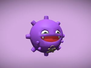 Koffing Pokemon Model 3D