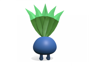 Oddish Pokemon 3Dモデル