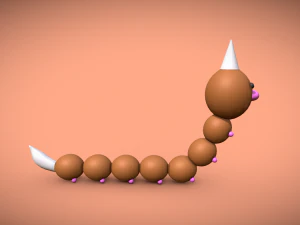 Weedle Pokmon 3D Model