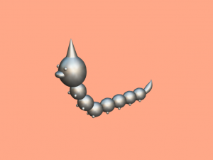 Weedle Pokmon Modelo 3D