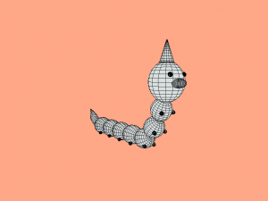 Weedle Pokmon Modelo 3D
