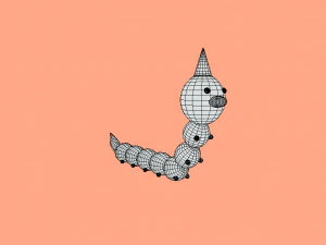 Weedle Pokmon 3D Model