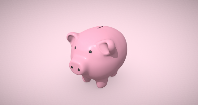 Piggy Bank Toy 3D Model .c4d .max .obj .3ds .fbx .stl .blend 