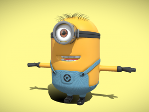 Minions Carl Character 3D मॉडल