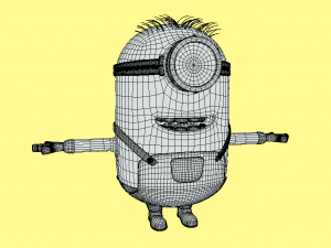 Minions Carl Character 3D Модель