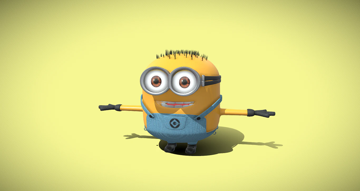 Minions Jorge 3D Model .c4d .max .obj .3ds .fbx .stl .blend 
