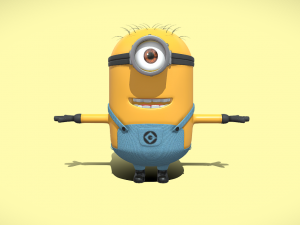 Minions Stuart Character 3D Model