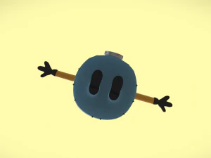 Minions Stuart Character 3D Model