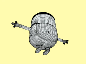 Minions Stuart Character 3D Model