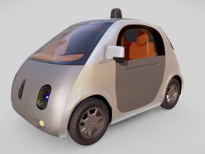 Безпілотний автомобіль Google 3D Модель