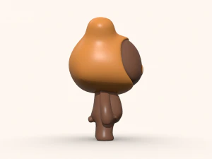 Cute Teddy Bear Toy 3D Model