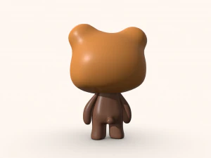 Cute Teddy Bear Toy 3D Model