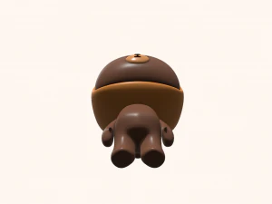 Cute Teddy Bear Toy 3D Model