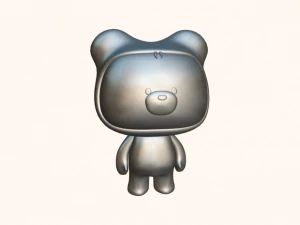 Cute Teddy Bear Toy 3D Model