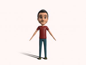 Men Cartoon 3D 模型