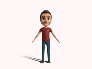 Men Cartoon 3D Model