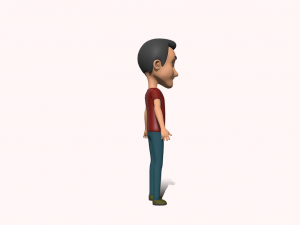 Men Cartoon 3D 模型