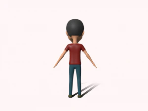 Men Cartoon 3D Model