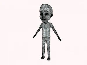 Men Cartoon 3D Model