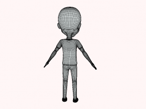 Men Cartoon 3D 模型