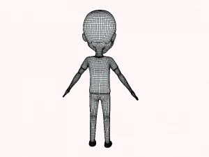 Men Cartoon 3D Model