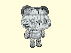 Cute Baby Tiger Toy Modelo 3D
