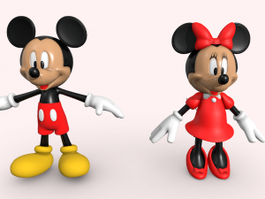 Mickey Minnie Mouse 3D Model