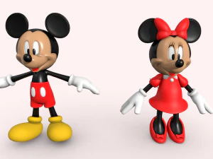 Mickey Minnie Mouse 3D Model