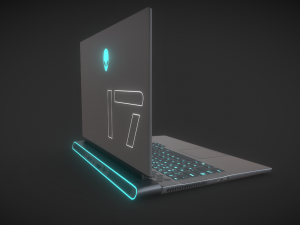 Dell Alienware M17 Gaming Laptop - Unleash Your Gaming Potential Model 3D