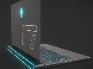 Dell Alienware M17 Gaming Laptop - Unleash Your Gaming Potential 3D Model