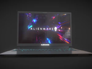 Dell Alienware M17 Gaming Laptop - Unleash Your Gaming Potential 3D Model
